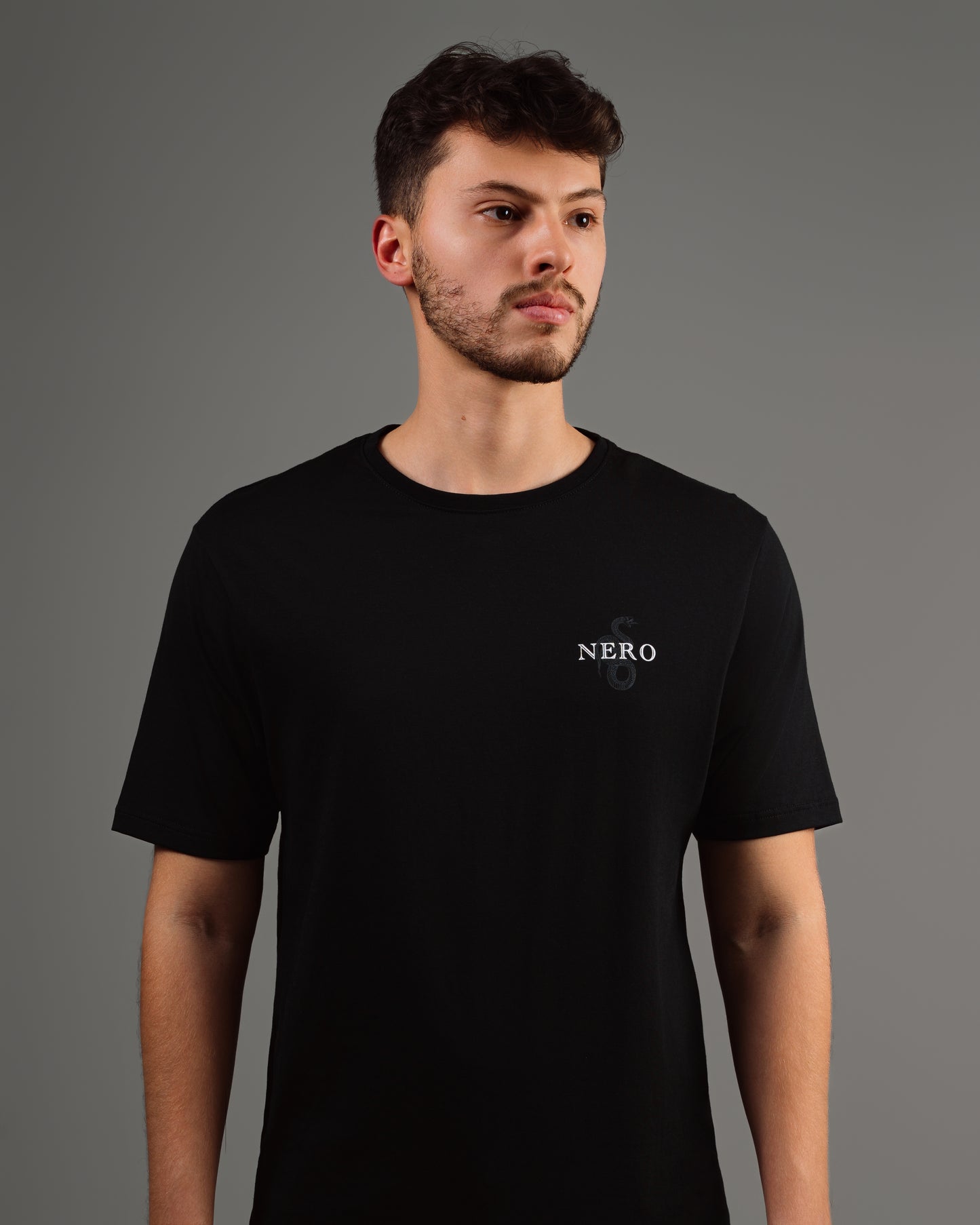 CAMISETA SNAKE EM ALGODÃO PIMA